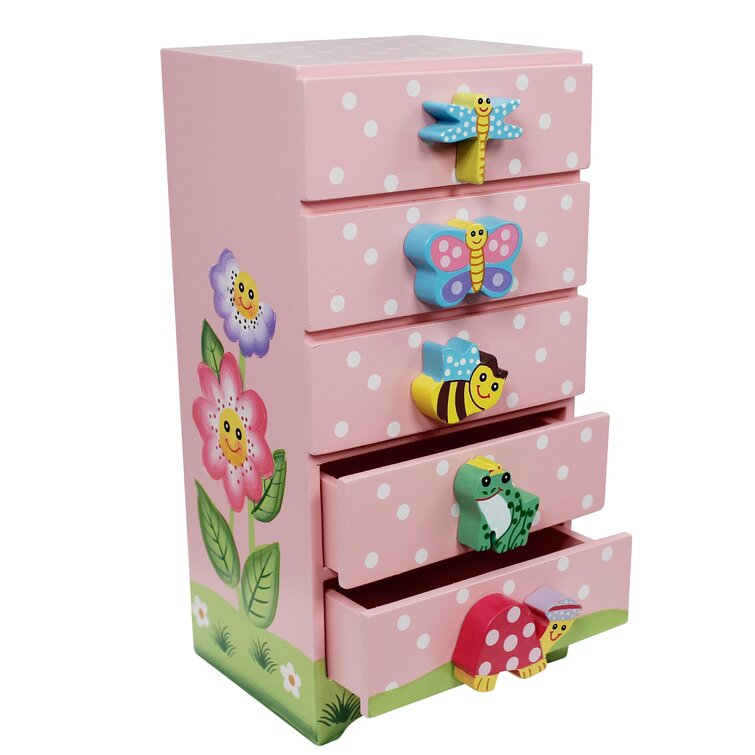 Childrens wooden sale jewellery box